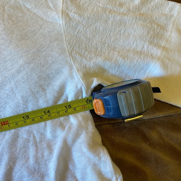 Anine Bing Women’s Shirt Size M Linen White Casual T-Shirt Tee Minimalist Top - Picture 5 of 7